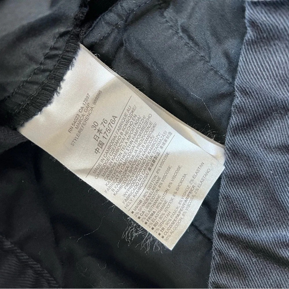 Gap Comfy Twill Woven Gathered Ankle Pants Ink Black Ink Size 30 - Picture 7 of 8